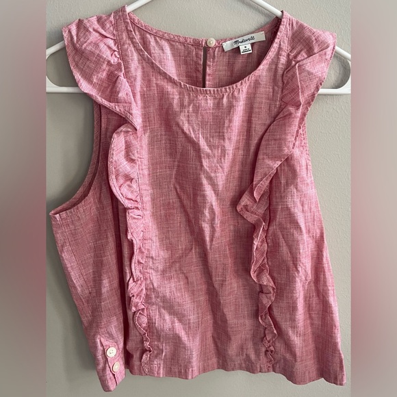 Madewell Bellflower Ruffle Top - Picture 3 of 5